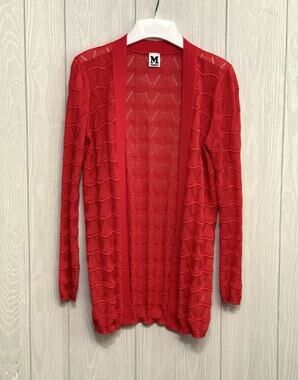 Missoni Red Open Knit Cardigan Size 38 (M/8)